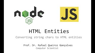 HTML Entities - Converting string chars to HTML entities
