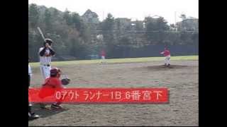 【草野球チームRedFox】2008/3/22 vs SONIX　ダイジェスト