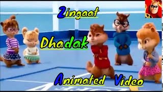Zingaat hindi Dhadak song 2018 | Animated version | jhanvi and Ishaan  status creator