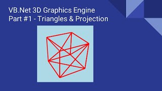 VB.Net 3D Graphics Engine: Part #1 Triangles & Projection