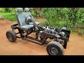 How to make Home Made Four Wheeler Jeep with Front-wheel drive Engine (Part1)