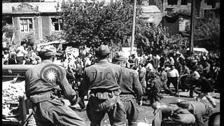 Chairman Khruschev and President Tito visit the earthquake areas of Skopje city i...HD Stock Footage