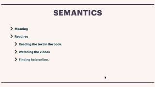 Syntax, Semantics, and Problem Solving