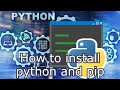 How to install python and pip