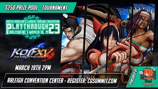 King of Fighters XV @cgsummit Day 2 Part 1 #KOFXV #SNK #KOF