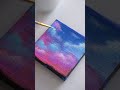 aesthetic clouds acrylic painting on mini canvas easy mini canvas painting idea shorts