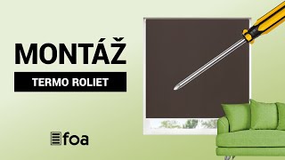 Montáž Termo roliet v MAXI kazete - Vŕtanie do steny | FOA