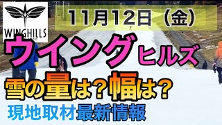 【ウイングヒルズ】ゲレンデどんな感じ?オープン初日スキー場コース状況レポート