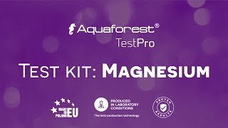 Aquaforest TestPro Magnesium test kit video tutorial