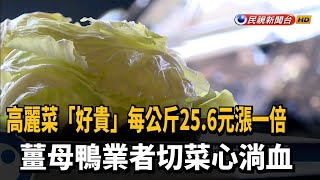 冬天吃鍋高麗菜需求增 每公斤25.6元漲一倍－民視新聞