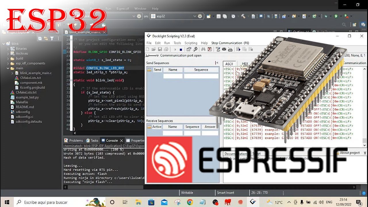 1) Espressif ESP32 - ESP-IDF - Instalación Y Primer Ejemplo - Es Mejor ...