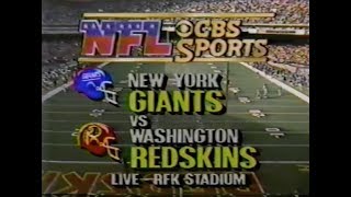 1986 Week 14 - Giants vs. Redskins
