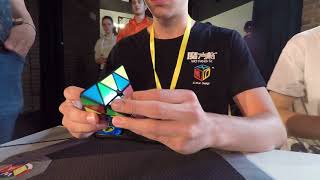 Official 4.29 pyraminx average | German Nationals 2017 | Linus Buck