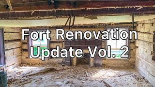 Byrnside's Fort / Willowbrook Log Cabin Restoration Progress Update June 30, 2019