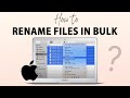 How To Rename Multiple Files At Once On A Mac (Quick & Easy Mac Hack)