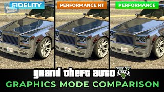 GTA 5 PS5 - Fidelity / Performance RT / Performance Comparison