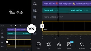 Black Screen Lyrics Video Editing In Vn App | Lyrics Video Editing In Vn App | Vn Video Editor
