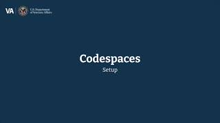 Codespaces setup