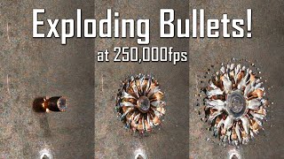 Bullets EXPLODING at a Quarter Million Frames Per Second! - Ballistic High-Speed