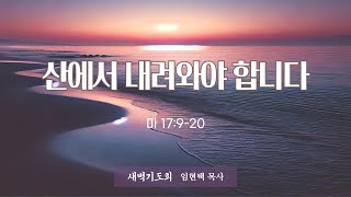 광주말씀교회 25. 2. 8(토) [ 마태복음 강해 95 ] 마17:9-20 임현택목사