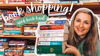 come book shopping with me! cozy, rainy day vibes + used historical romance book haul
