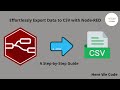 Insert Data to CSV file using Node-RED