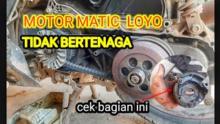 TARIKAN MOTOR MATIC LOYO, PENYEBAB TARIKAN MOTOR MATIC BERAT