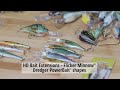 new hd color extensions dredger powerbait shapes flicker series