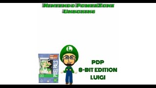 Nintendo PowerZone Unboxing  PDP 8 Bit Edition Pixel Pals Luigi