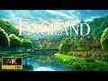 FLYING OVER ENGLAND (4K Video UHD) - Calming Piano Music With Beautiful Nature Video For Relaxation