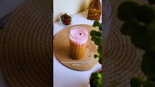 Viral Strawberry Coffee 🍓☕️ | Pink Coffee #youtubeshorts #shortsfeed #viralcoffee