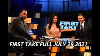 FIRST TAKE FULL SHOW JULY 29 2021 AARON RODGERS  PACKERS SAGA CADE CUNNINGHAM NO.1 PICK