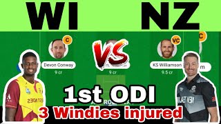 WI vs NZ Dream11 Prediction | WI vs NZ 1st ODI | Westindies vs Newzealand ODI Series 2022 | NZ vs WI