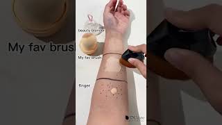 Makeup Brush vs Sponge vs Finger Test on Skin | DUcare