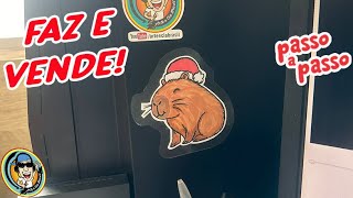 HOW TO MAKE A CAPYBARA STICKER - STEP BY STEP