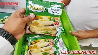 Flow Wrap Machine!! Papad packing machine!! Pouch packing machine #flowwrapmachine