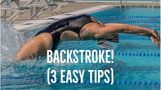 Backstroke Swimming - 3 Easy Tips