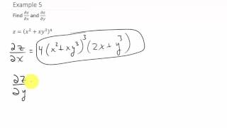 Partial Derivatives Ex. 5
