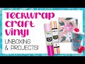 Teckwrap Craft Vinyl Unboxing and Vinyl Tutorials!