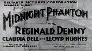 Midnight Phantom (1935) 📽Classic Crime Drama📽 Reginald Denny, Claudia Dell