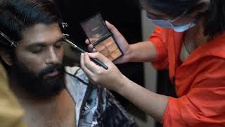 Icon stAAr Allu Arjun Transforming into #PushpaRaj   Making Video   #PushpaTheRise   Sukumar