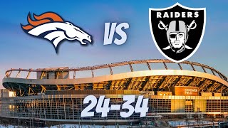 Denver Broncos vs Las Vegas Raiders  Week 6 Recap( 34-24 Vegas) RANT!