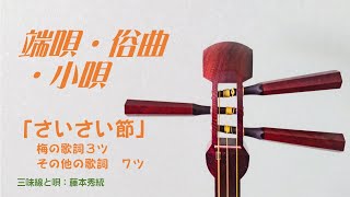 三味線　俗曲「さいさい節」歌詞１０番