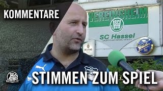 Die Stimmen zum Spiel (SC Hassel - SV Westfalia Rhynern, Oberliga Westfalen) | RUHRKICK.TV