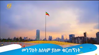 መንግስት ለሰላም ያለው ቁርጠኝነት