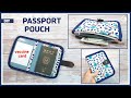 DIY Vaccine card holder & Passport pouch / sewing tutorial [Tendersmile Handmade]