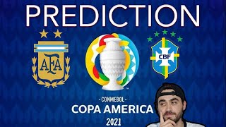 Argentina vs Brazil Prediction 2021 Copa America Final #2021CopaAmerica #ArgentinavsBrazil #21Copa