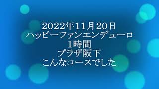 ２０２２年１１月２０日　ハッピーファンエンデューロ　1時間　プラザ阪下　こんなコースでした