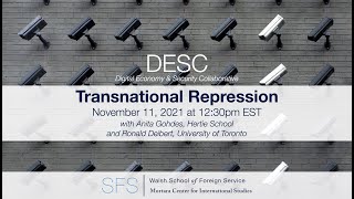 Transnational Repression - Digital Economy \u0026 Security Collaborative (DESC), Mortara Center