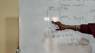 Conversion of 100ft by 50ft into Square meters using Metric Conversion.